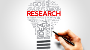 Image of lightbulb identifying research